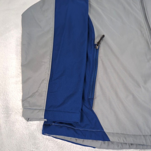 Champion Jacket Mens XXL Blue Blue Pocket Full-Zip Softshell Water Resistant NWD - Picture 5 of 10